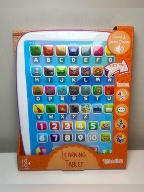 Learning Tablet - Purple & White Kids Educational Tablet